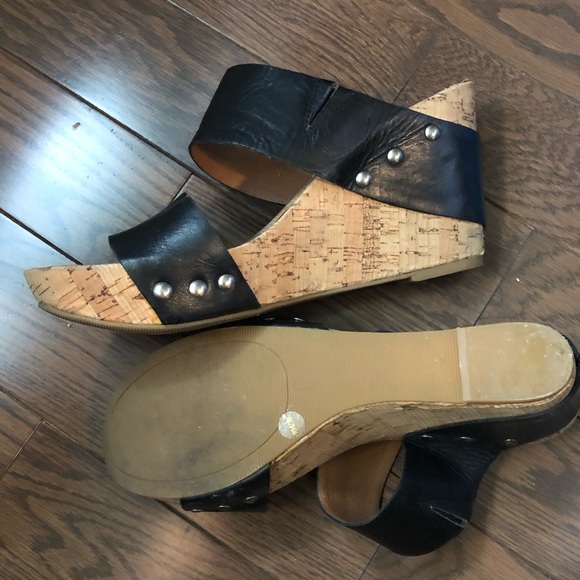 Lucky brand platform wedge sandals, size 9 - Picture 3 of 4